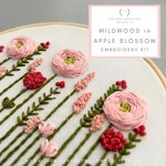 And Other Adventures Embroidery Co Hand Embroidery Kit - Wildwood in Apple Blossom
