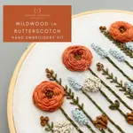 And Other Adventures Embroidery Co Hand Embroidery Kit - Wildwood in Butterscotch