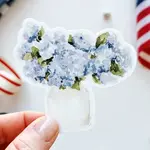emily lex studio Blue Hydrangeas Sticker