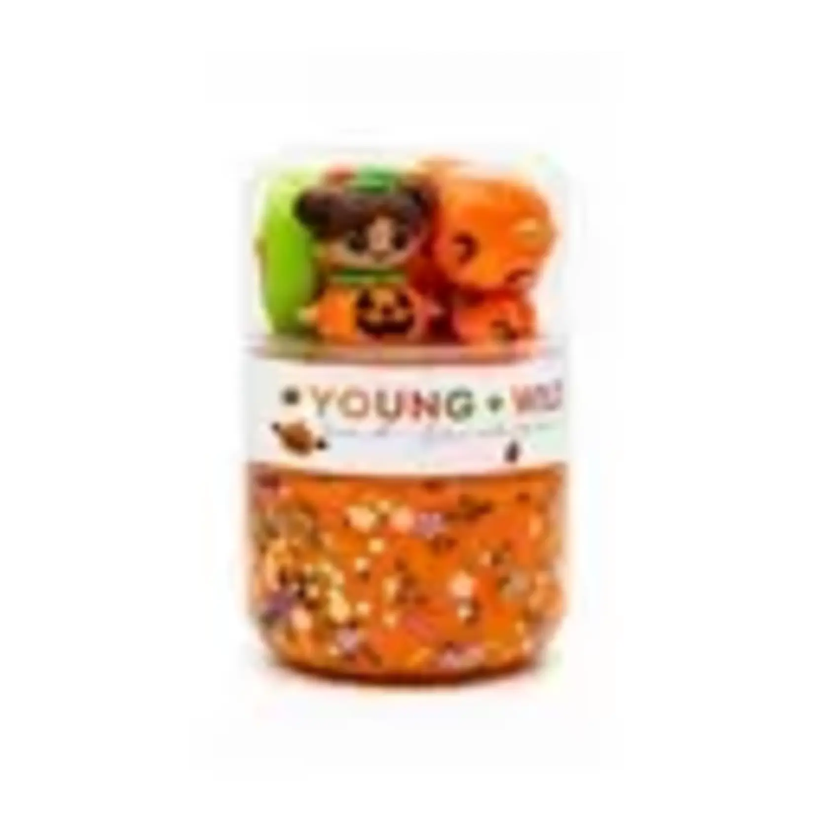 Young + Wild and Friedman Grab & Go Dough Jar - Jack-O-Lantern