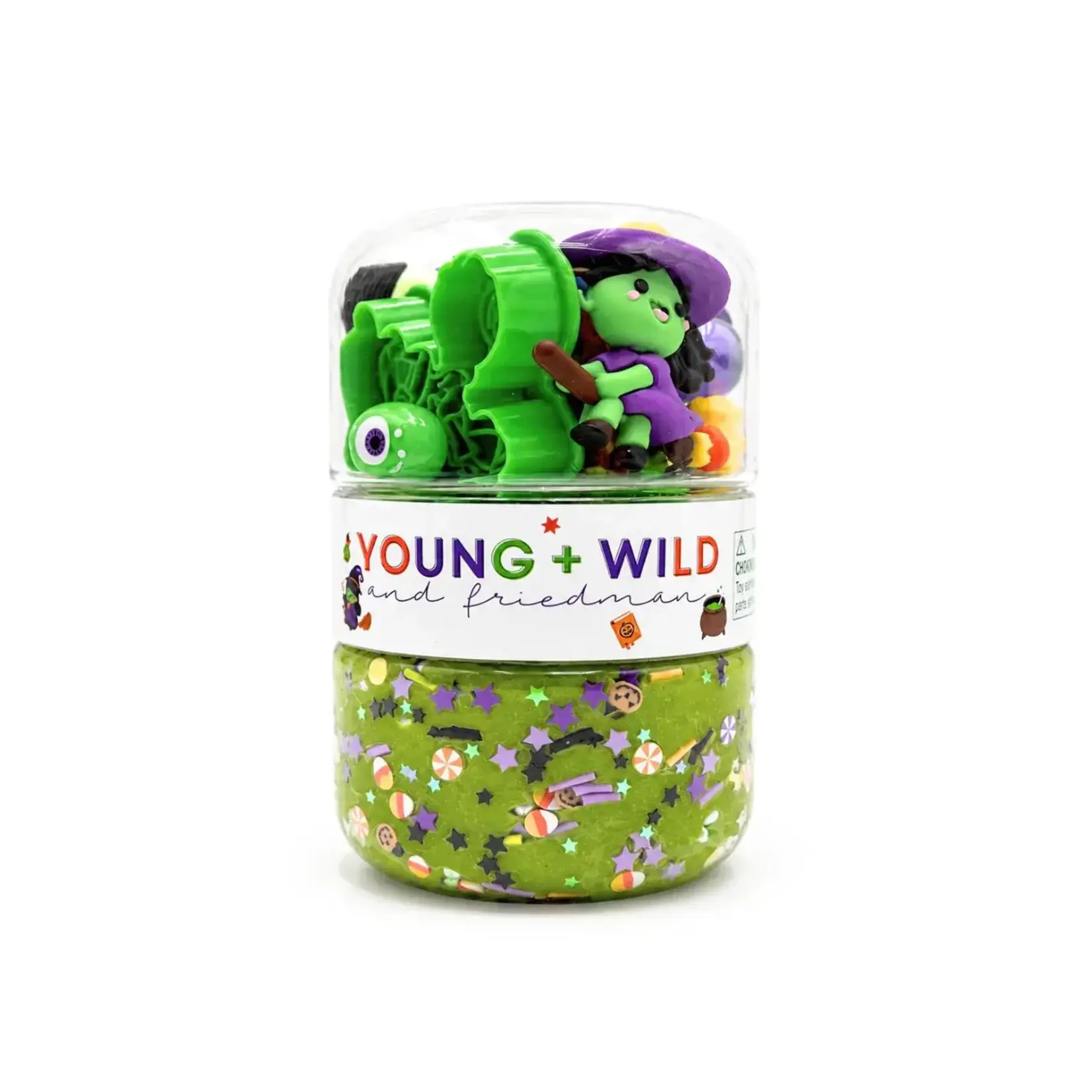 Young + Wild and Friedman Grab & Go Dough Jar - Witch