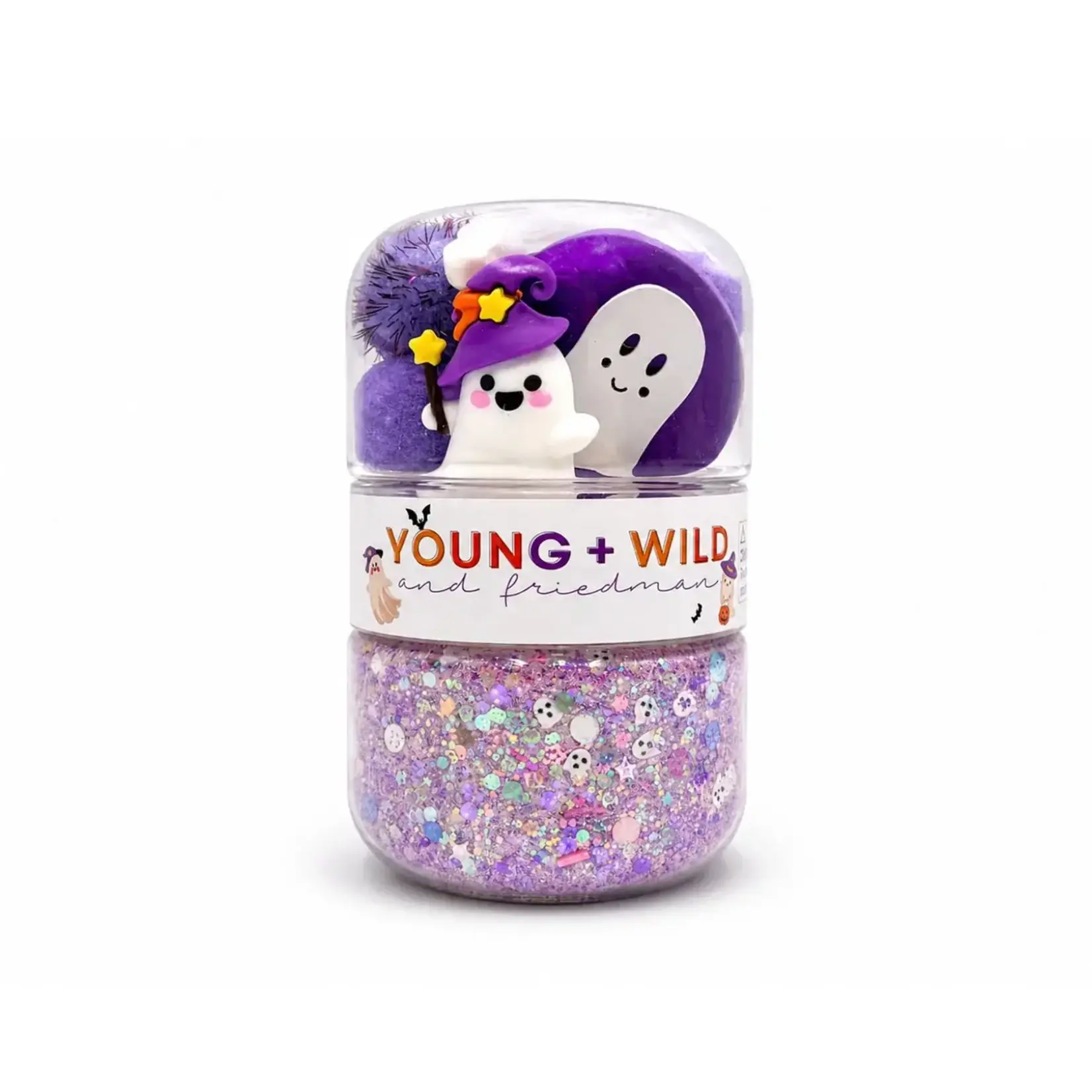Young + Wild and Friedman Grab & Go Dough Jar - Ghost