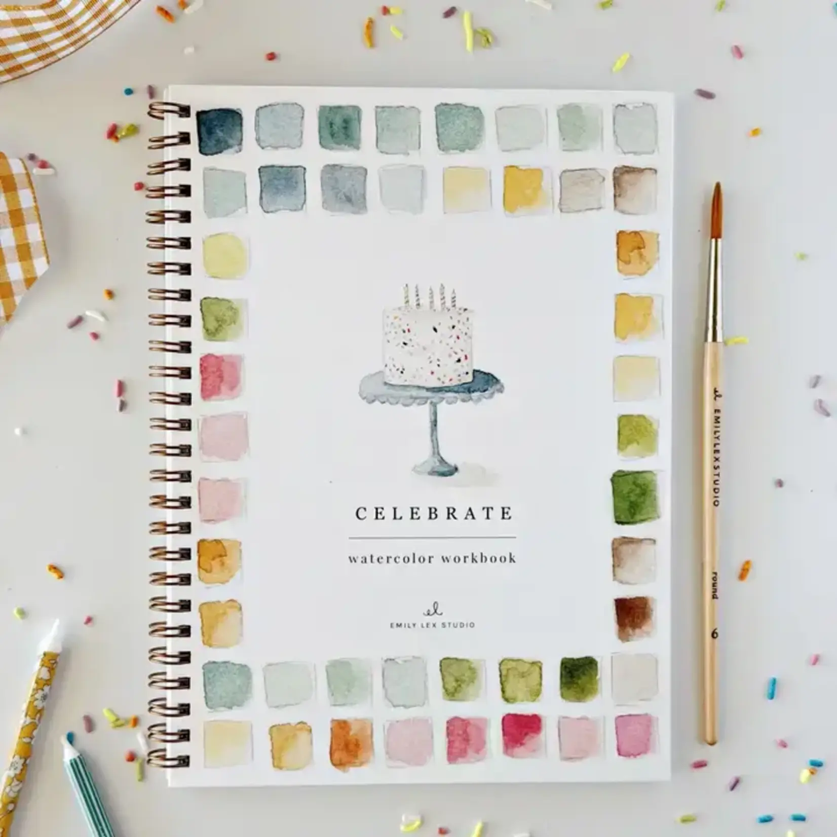 emily lex studio Celebrate Watercolor Workbook