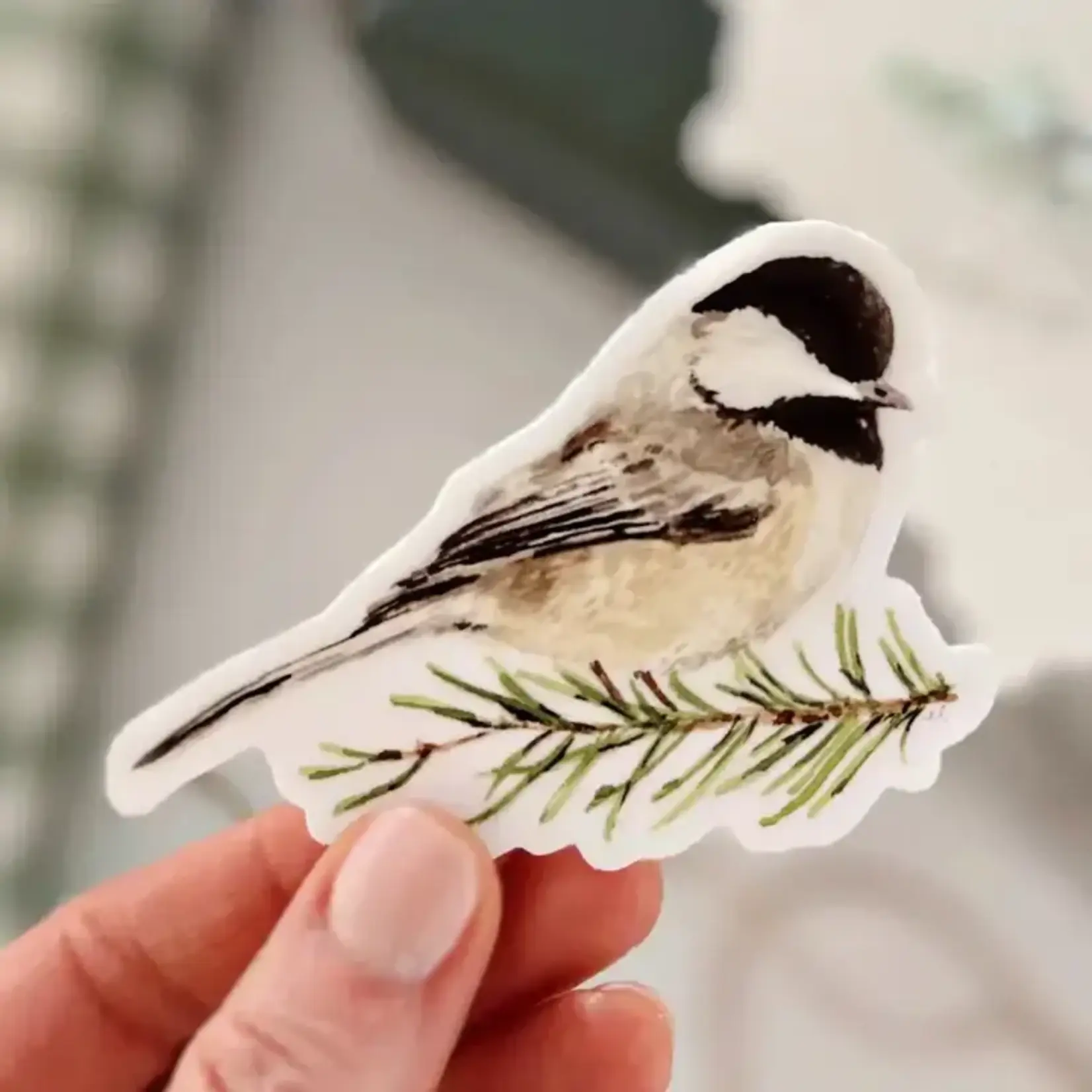 emily lex studio Chickadee Sticker