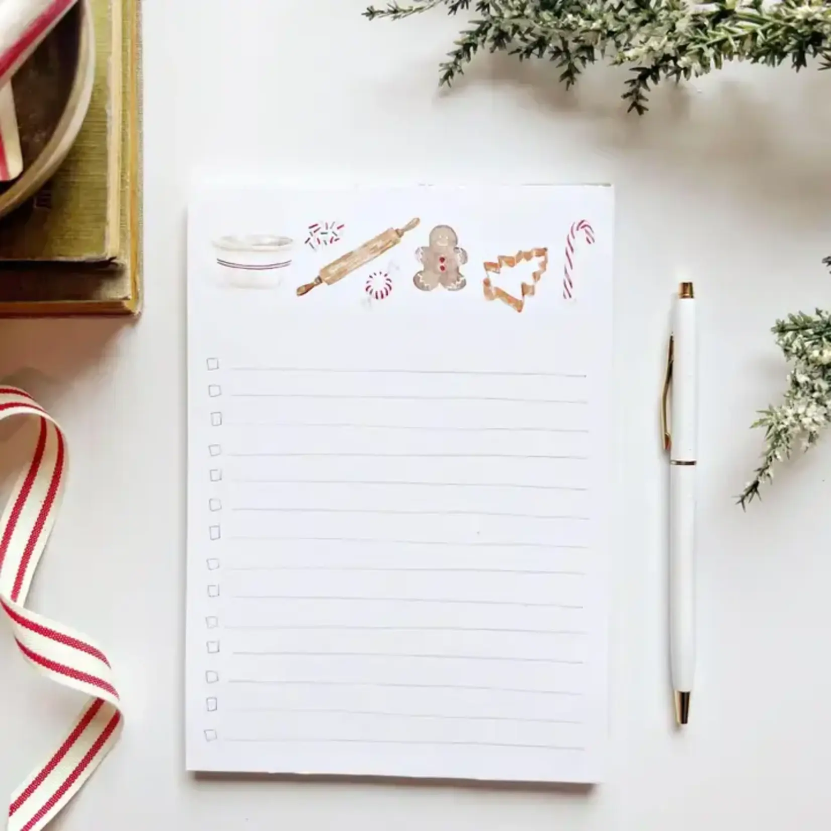 emily lex studio Christmas Checklist Notepad