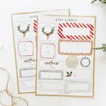 emily lex studio Christmas Gift Tag Label Sticker Sheets