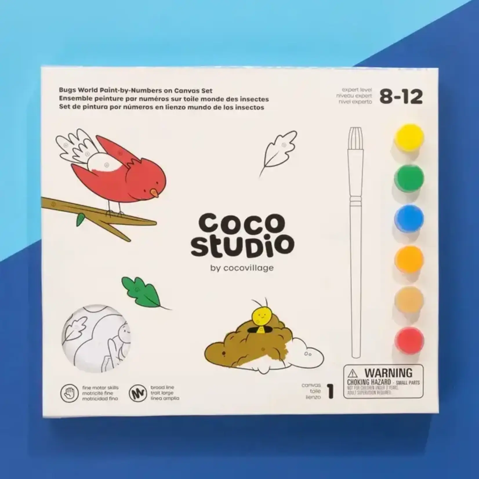 Coco Village Bugs World Paint-By-Numbers On Canvas Set