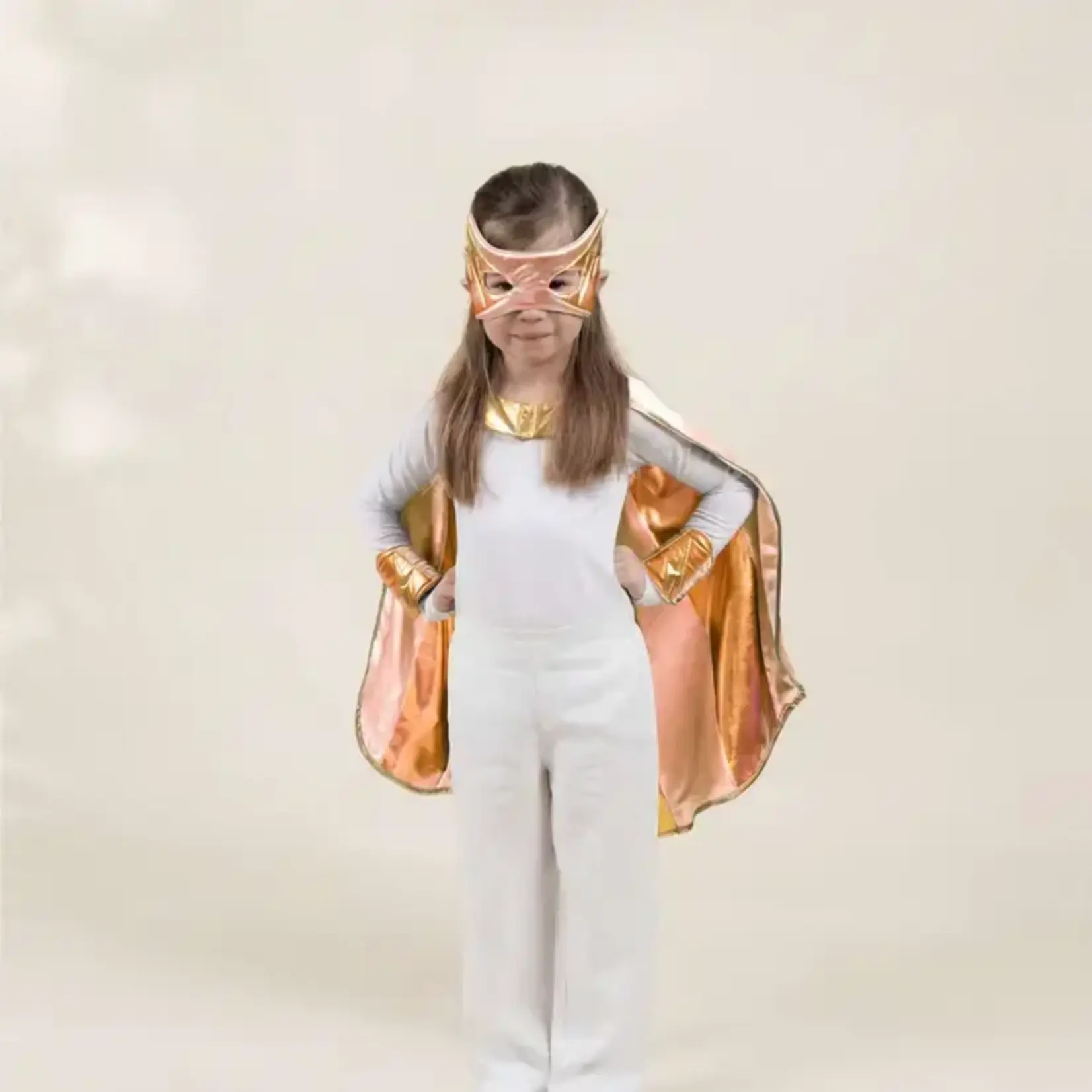 Coco Village Coral Superhero Cape & Mask Play Costume 7–8Y