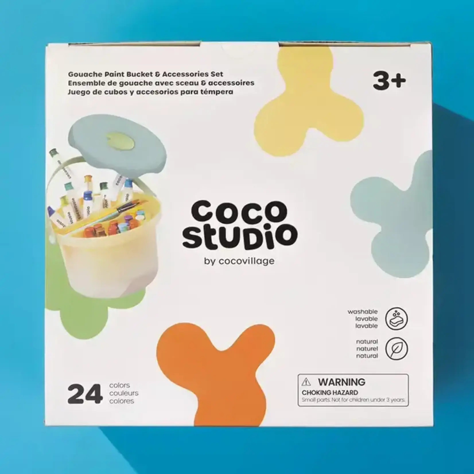 Coco Village Gouache Paint Bucket & Accessories Set