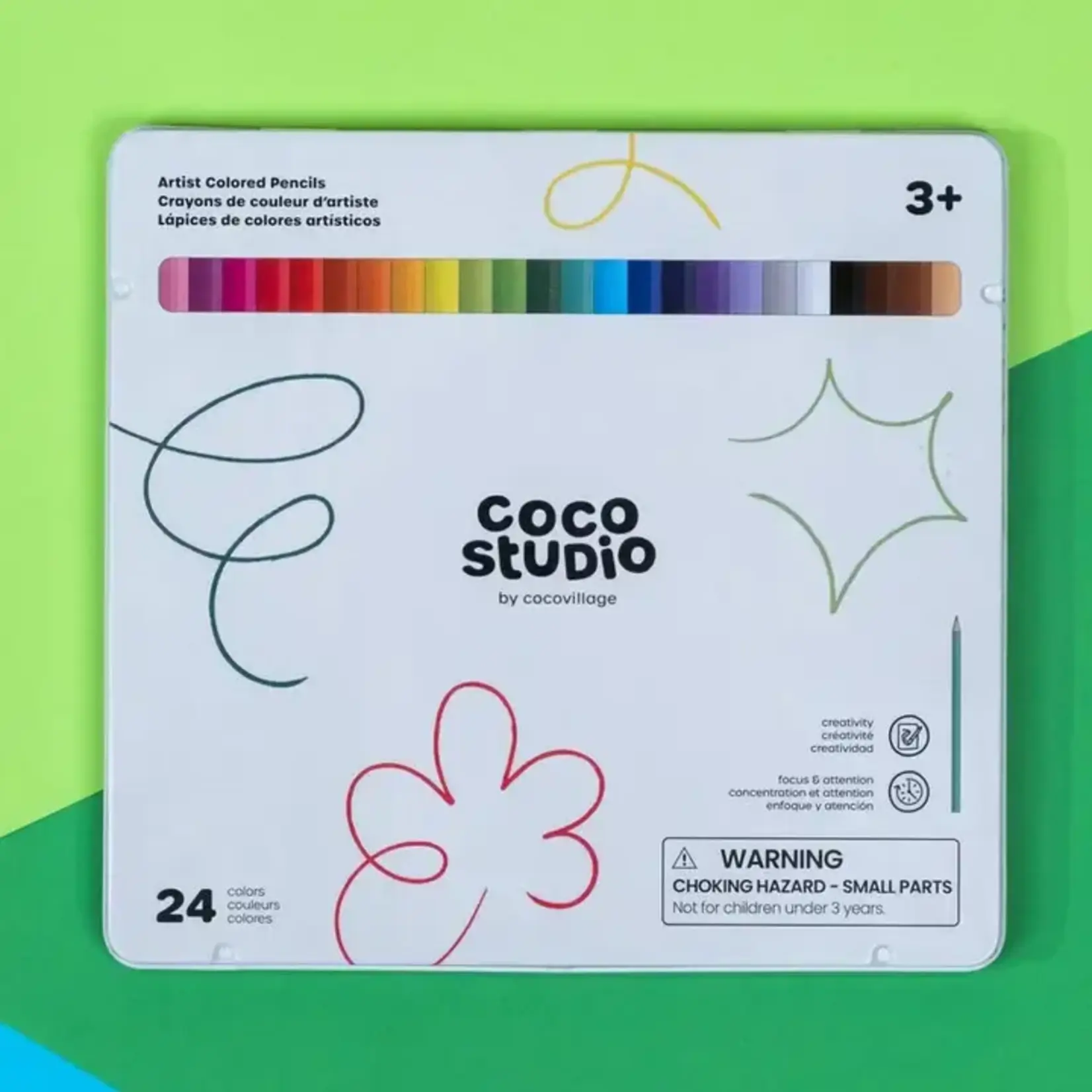 Coco Village Set of 24 Artist Colored Pencils