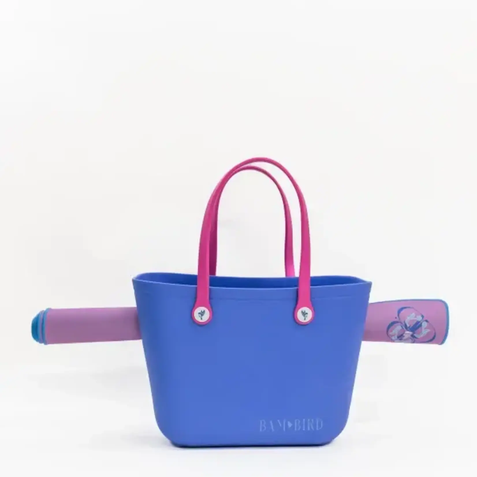 Bam Bird Boutique Fuchsia Roll and Go Tote