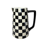 MacKenzie-Childs courtly check farmhouse pitcher
