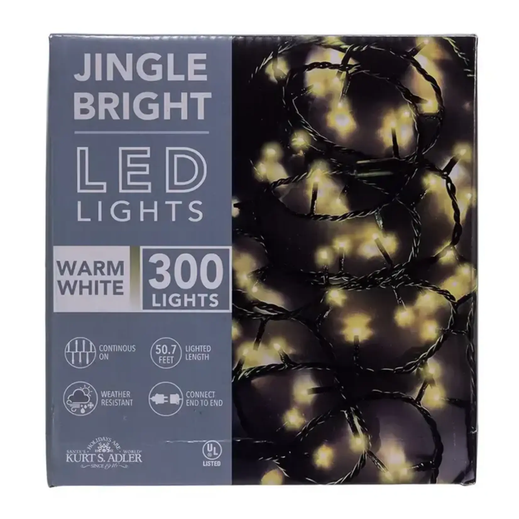 Kurt S. Adler 300 Lights LED Jingle Bright Set