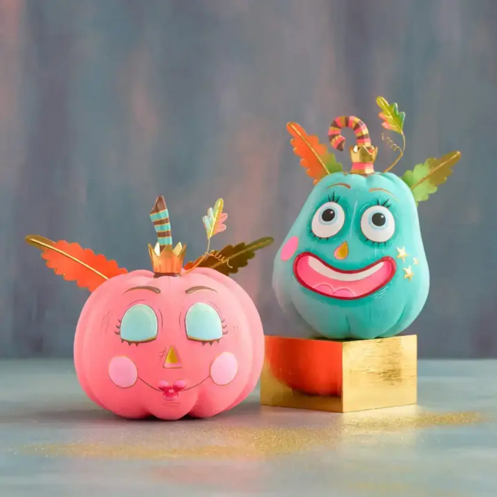Glitterville Pumpkin Pixies Display, Sm, 2 Asst