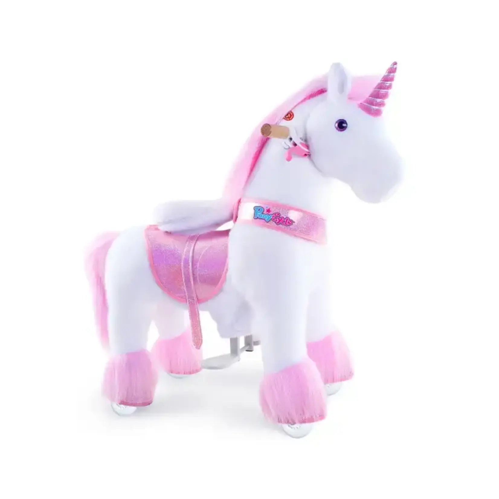 PonyCycle Pink Ride-On Unicorn Equestrian-Themed Riding Toy