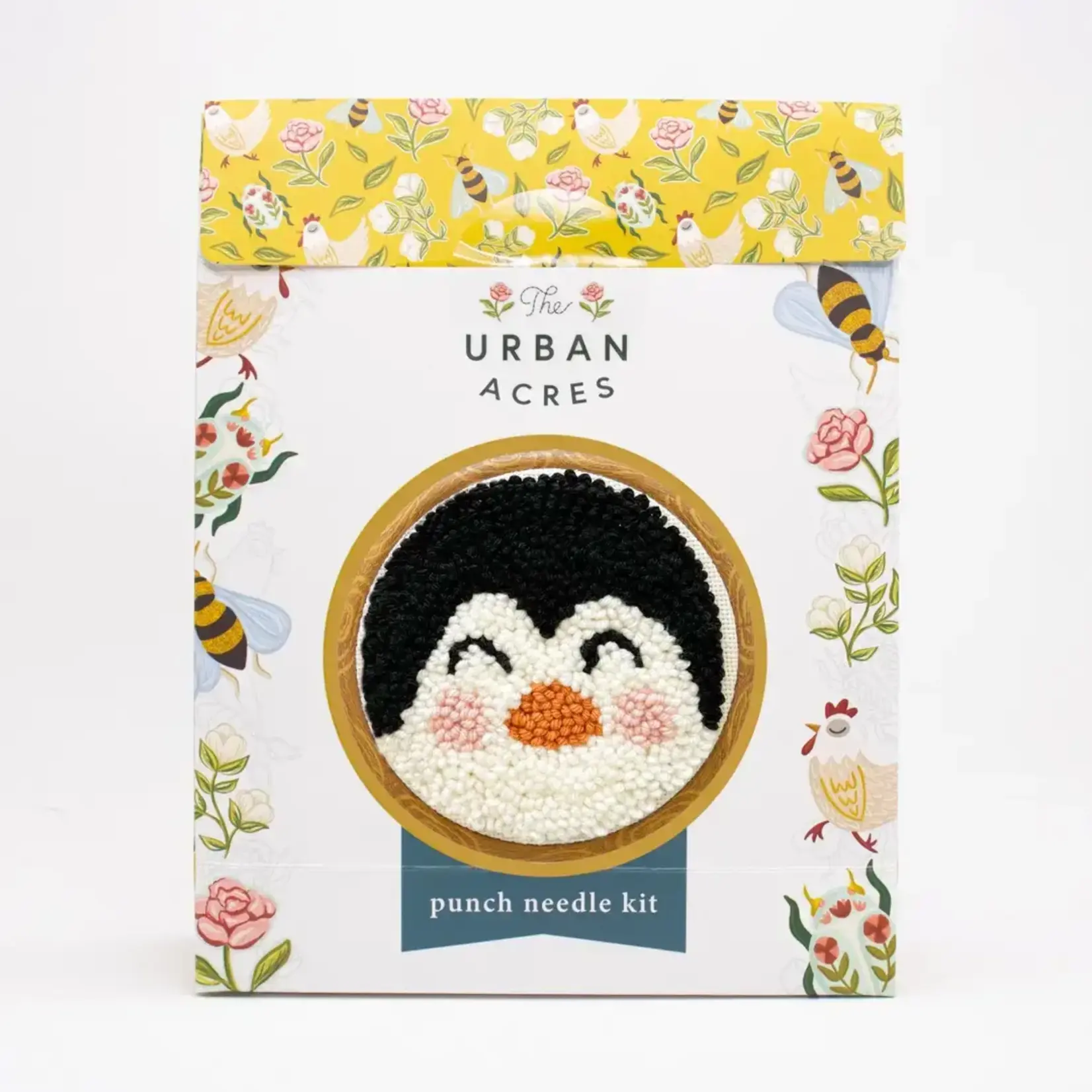 The Urban Acres Penguin Punch Needle Kit  Beginner Kit