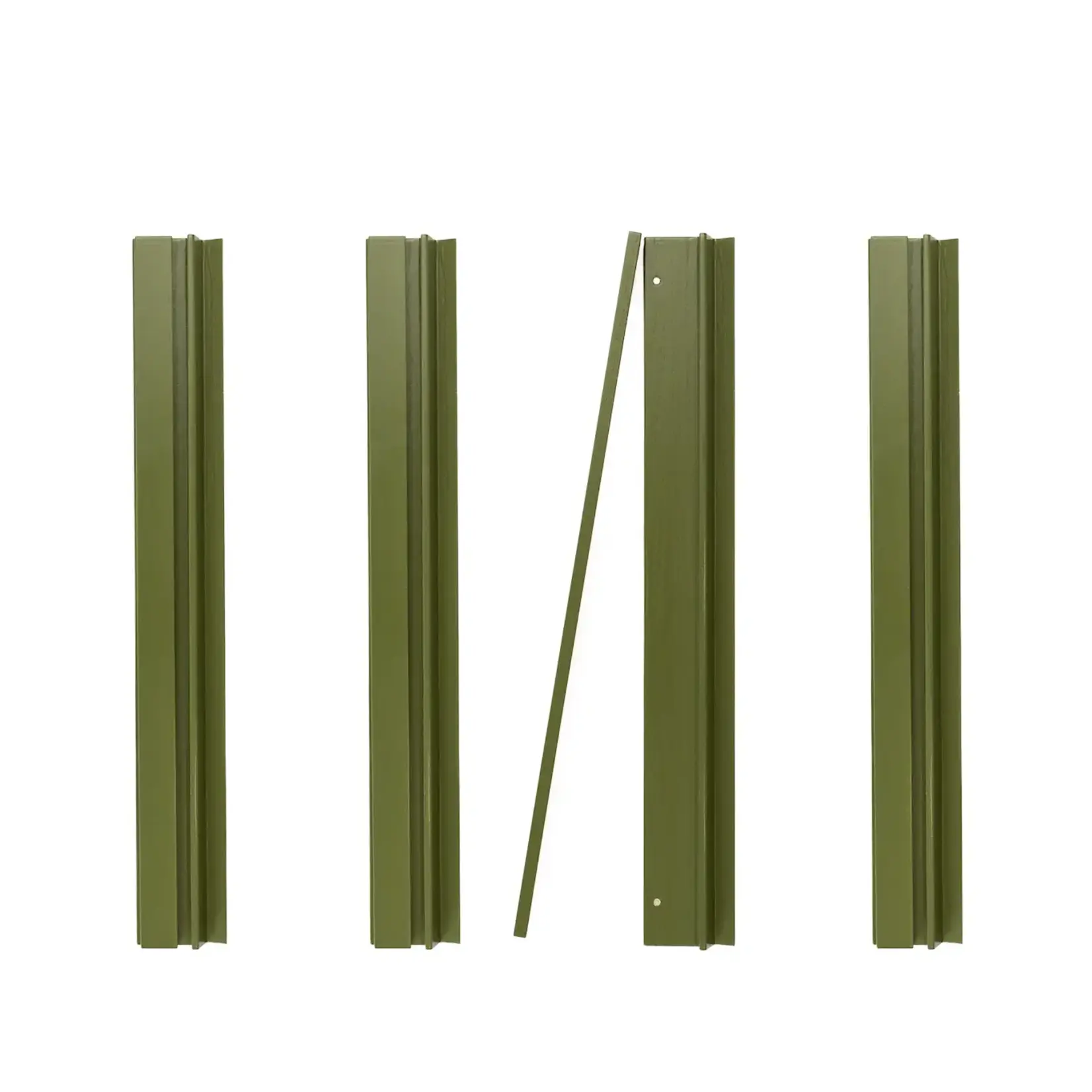 Bam Bird Boutique Olive Green Wooden Mahjong Rack & Pusher Set