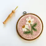 The Urban Acres Pink Daisy Punch Needle Kit  Beginner Kit