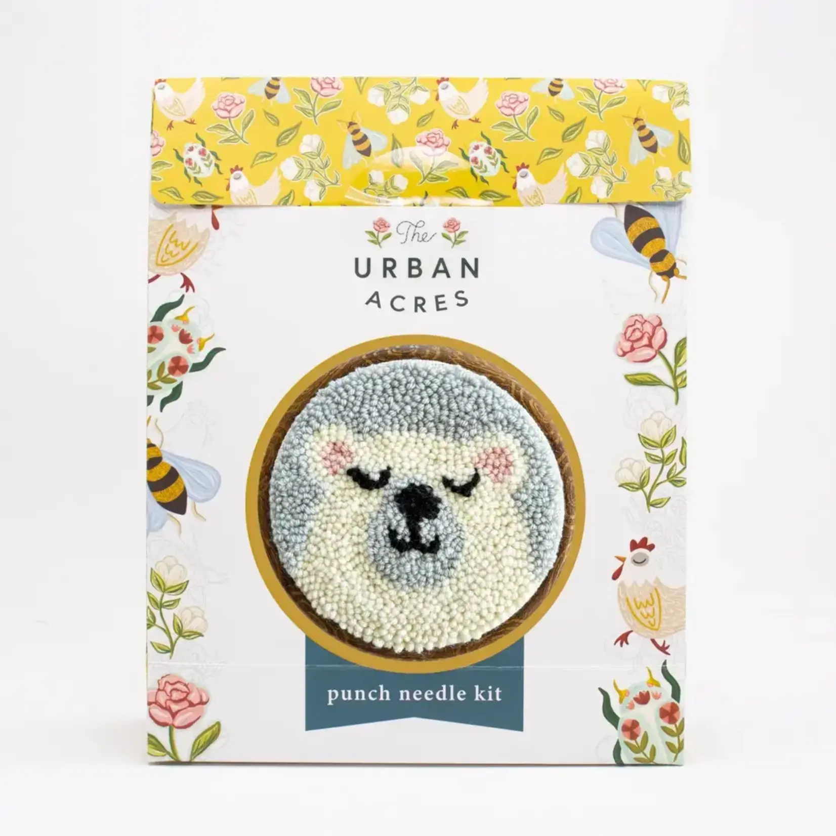 The Urban Acres Polar Bear Punch Needle Kit  Beginner Kit