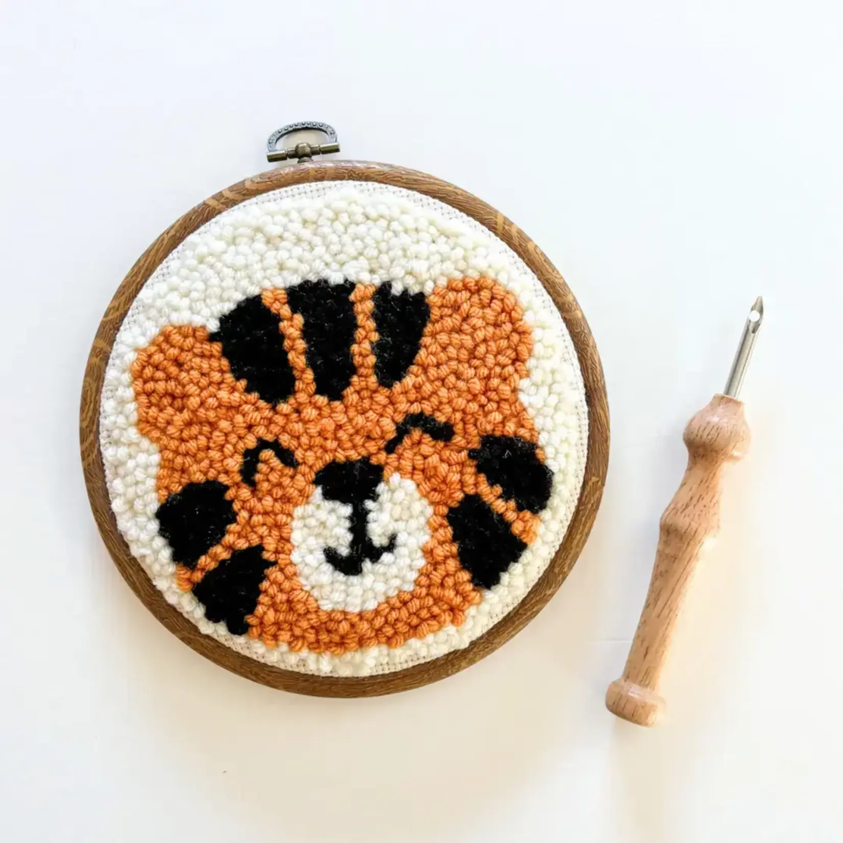 The Urban Acres Tiger Punch Needle Kit  Beginner Kit