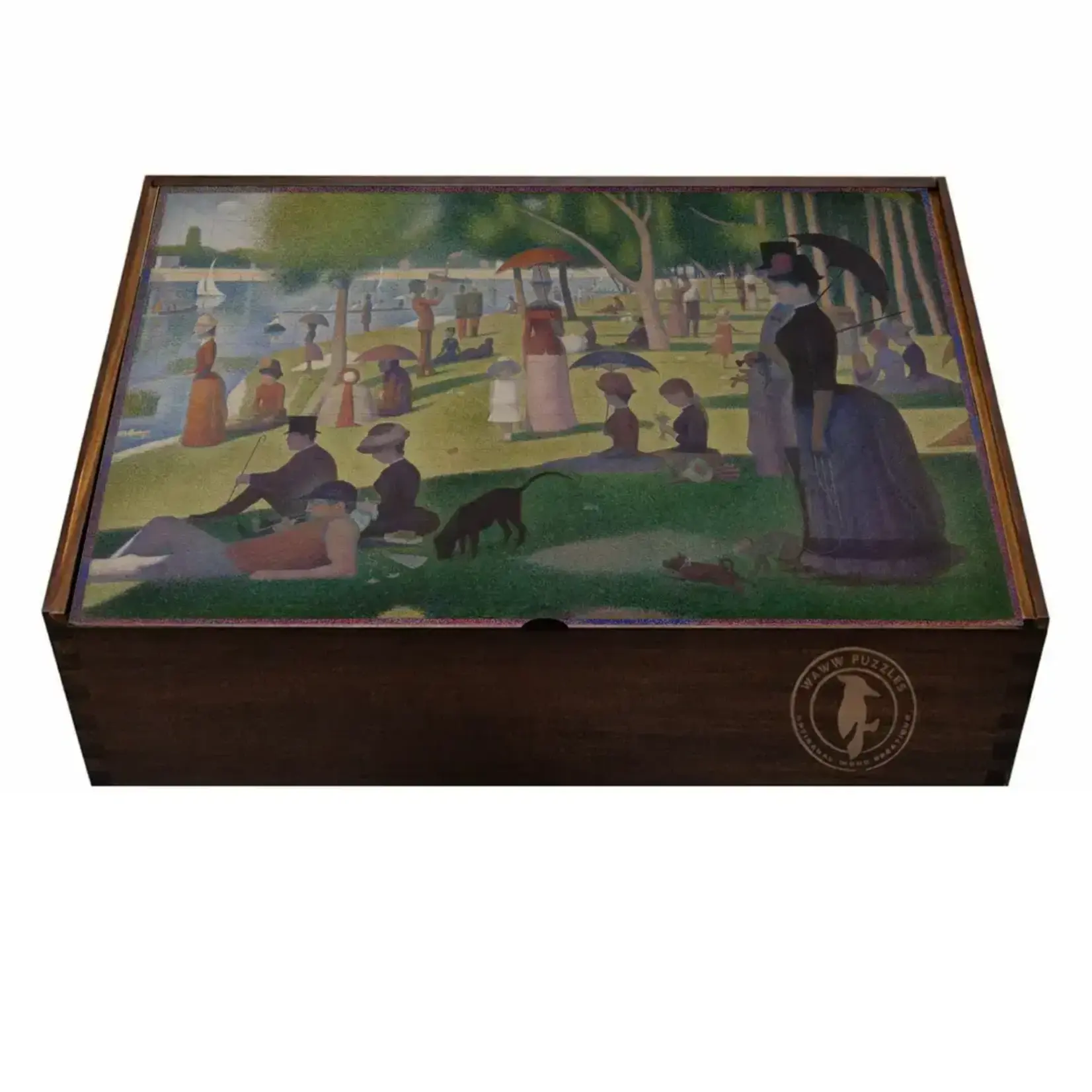 WAWW  Artisanal Wooden Puzzles A Sunday Afternoon By Seurat- 500pc