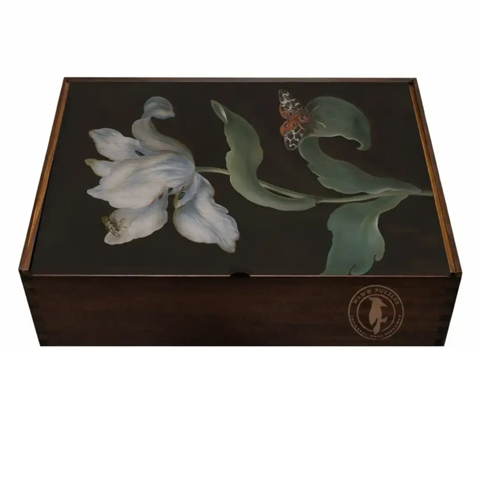 WAWW  Artisanal Wooden Puzzles A Tulip, A Butterfly By Dietzsch - Premium Wooden Puzzle-500pc