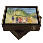 WAWW  Artisanal Wooden Puzzles Edvard Munch's 'the Fairytale Forest' Wooden Jigsaw Puzzle -500 Pcs