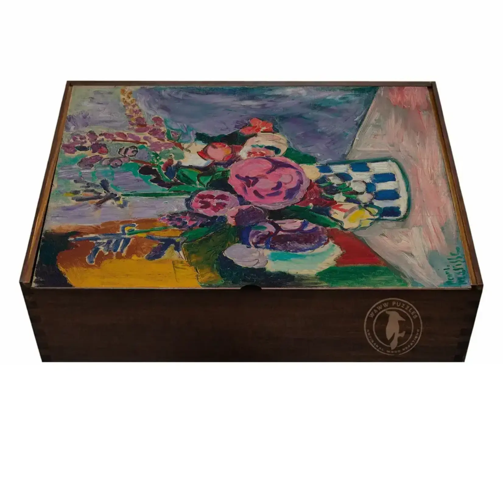 WAWW  Artisanal Wooden Puzzles Henri Matisse Peonies and Irises Wooden Jigsaw Puzzle  300 Pcs