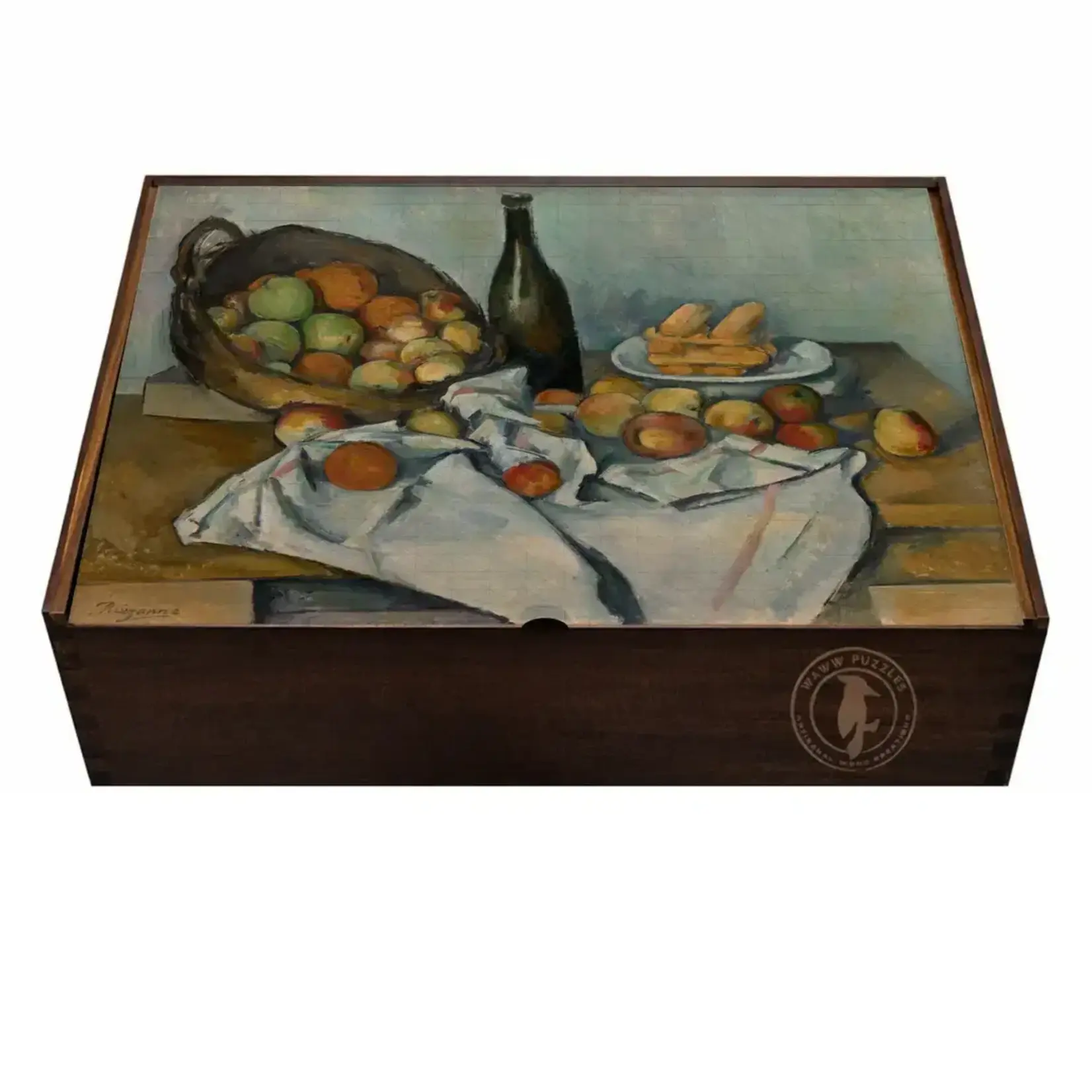 WAWW  Artisanal Wooden Puzzles The Basket of Apples By Cézanne - Premium Wooden Jigsaw  300 Pcs
