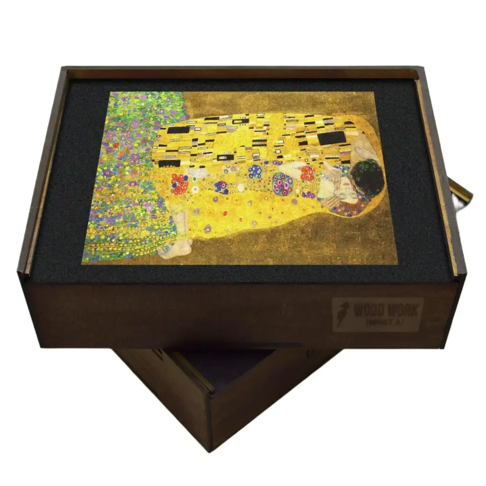 WAWW  Artisanal Wooden Puzzles The Kiss – Gustav Klimt Wooden Puzzle | Collector’S Edition- 300 Pcs