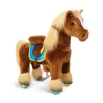PonyCycle Premium Ride-On Brown Horse | Plush Riding Toy