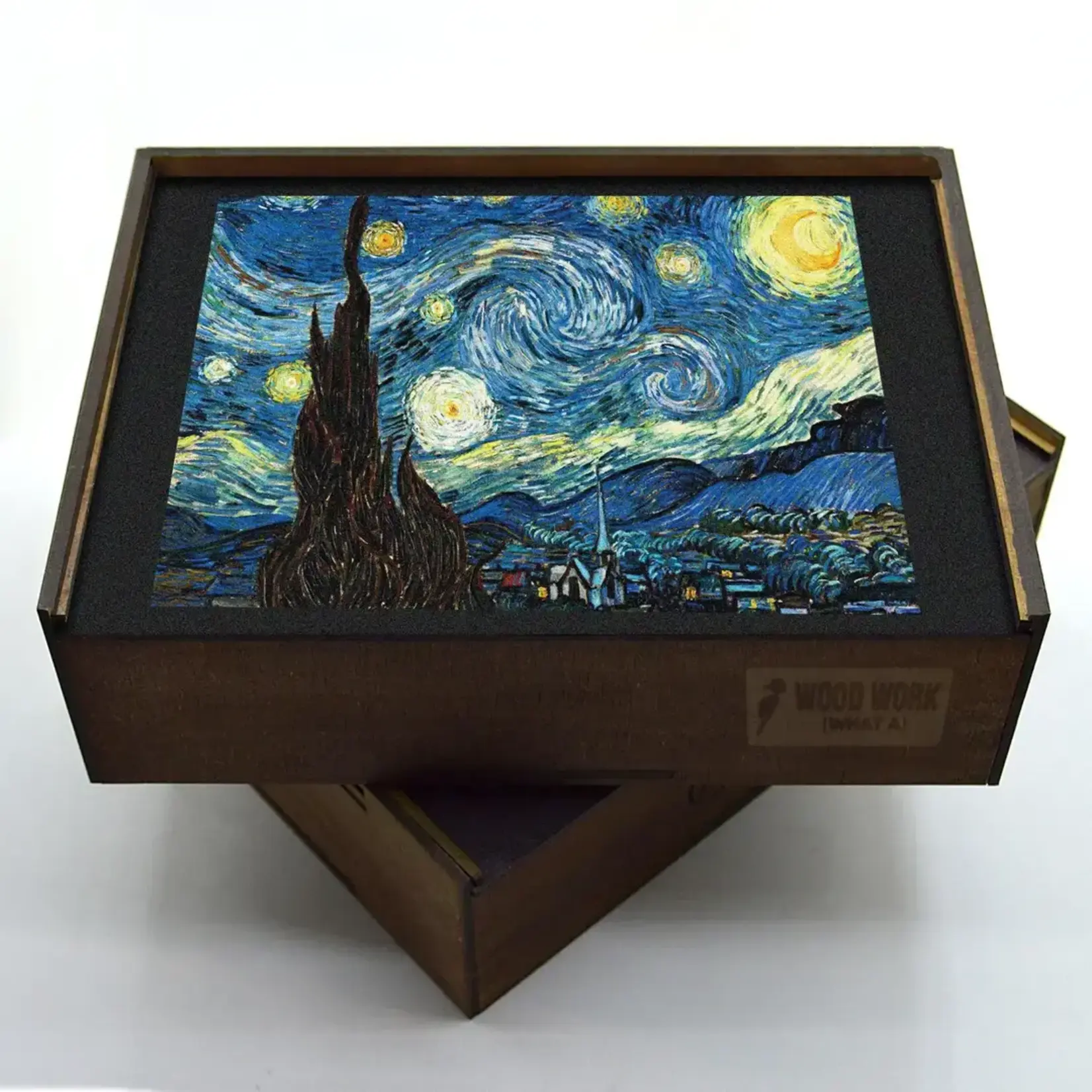 WAWW  Artisanal Wooden Puzzles Wooden Puzzle "the Starry Night" | Van Gogh Painting-500 Pcs