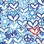 Bespoke Mahjong Double the Fun/Bespoke x Corey Paige - HOLIDAY LOVE MAT - BLUE
