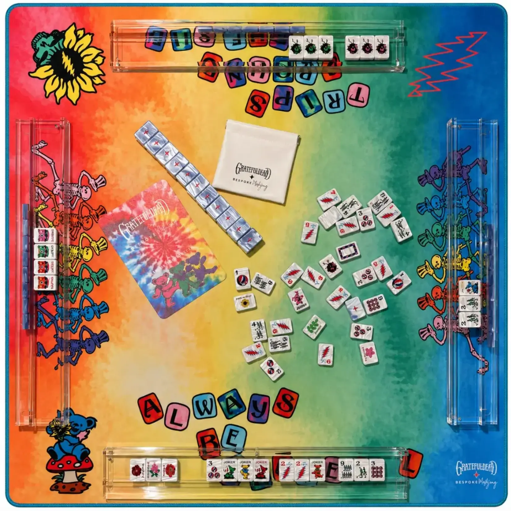 Bespoke Mahjong Grateful Dead x Bespoke Mahjong DOUBLE-SIDED MAT - TIE DYE DREAM