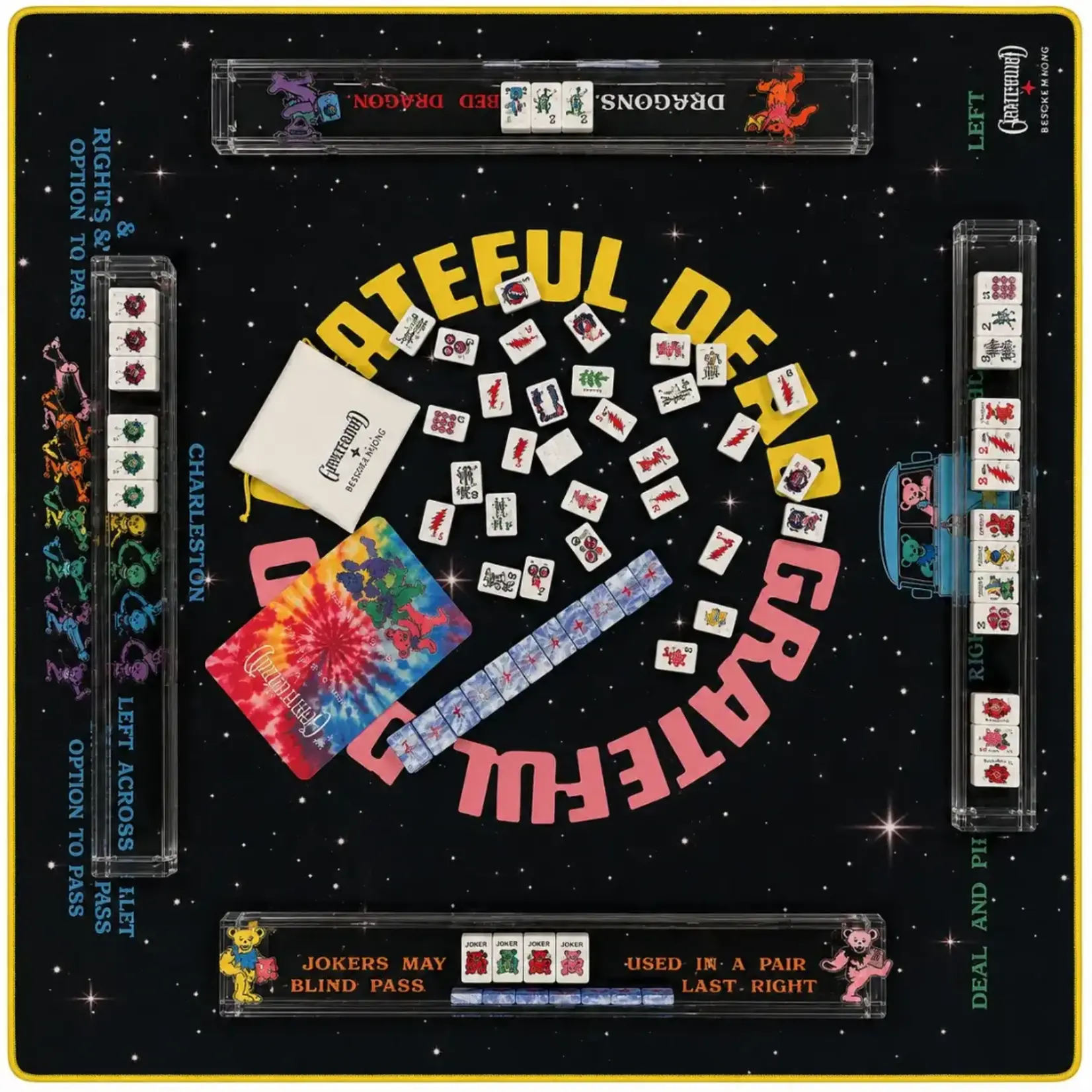 Bespoke Mahjong Grateful Dead x Bespoke Mahjong DOUBLE-SIDED MAT - SUNSHINE TO STARLIGHT