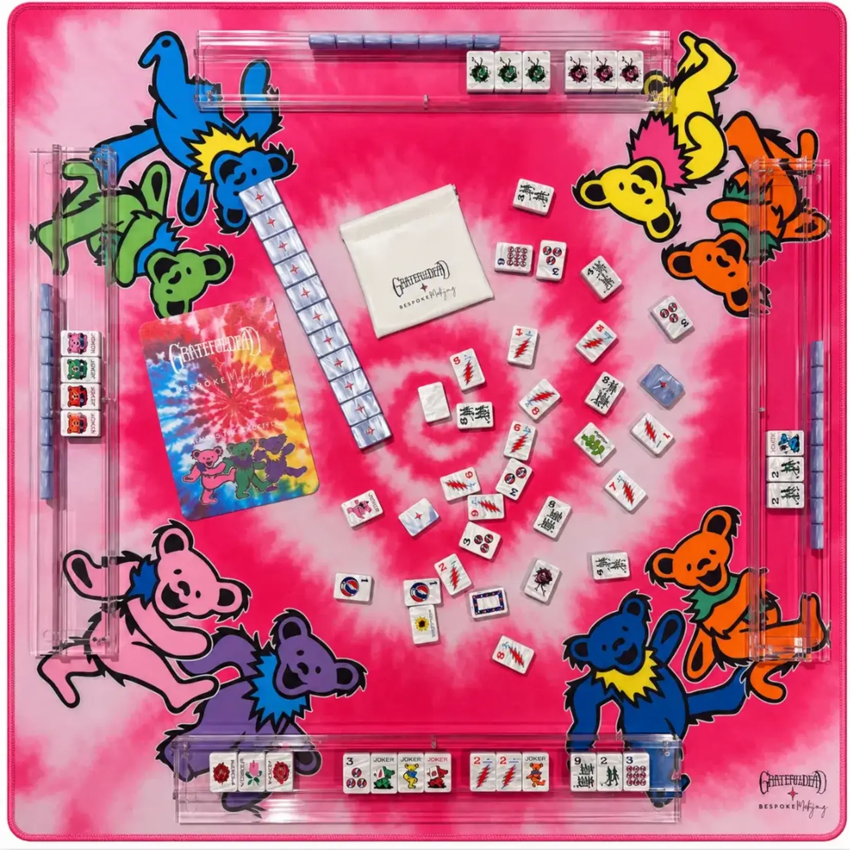 Bespoke Mahjong Grateful Dead x Bespoke Mahjong DOUBLE-SIDED MAT - DANCING BEARS