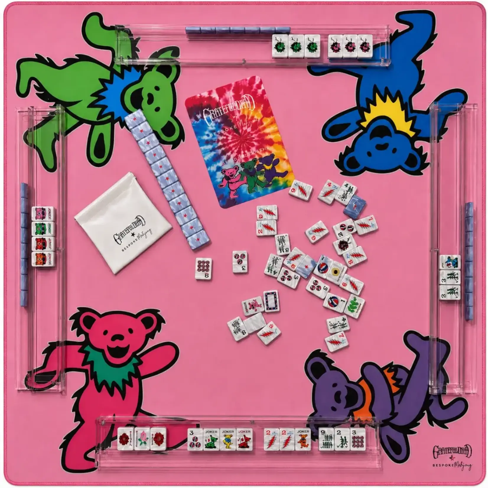 Bespoke Mahjong Grateful Dead x Bespoke Mahjong DOUBLE-SIDED MAT - DANCING BEARS