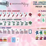 Bespoke Mahjong Grateful Dead x Bespoke Mahjong XL Mega Tiles - ROSE PINK