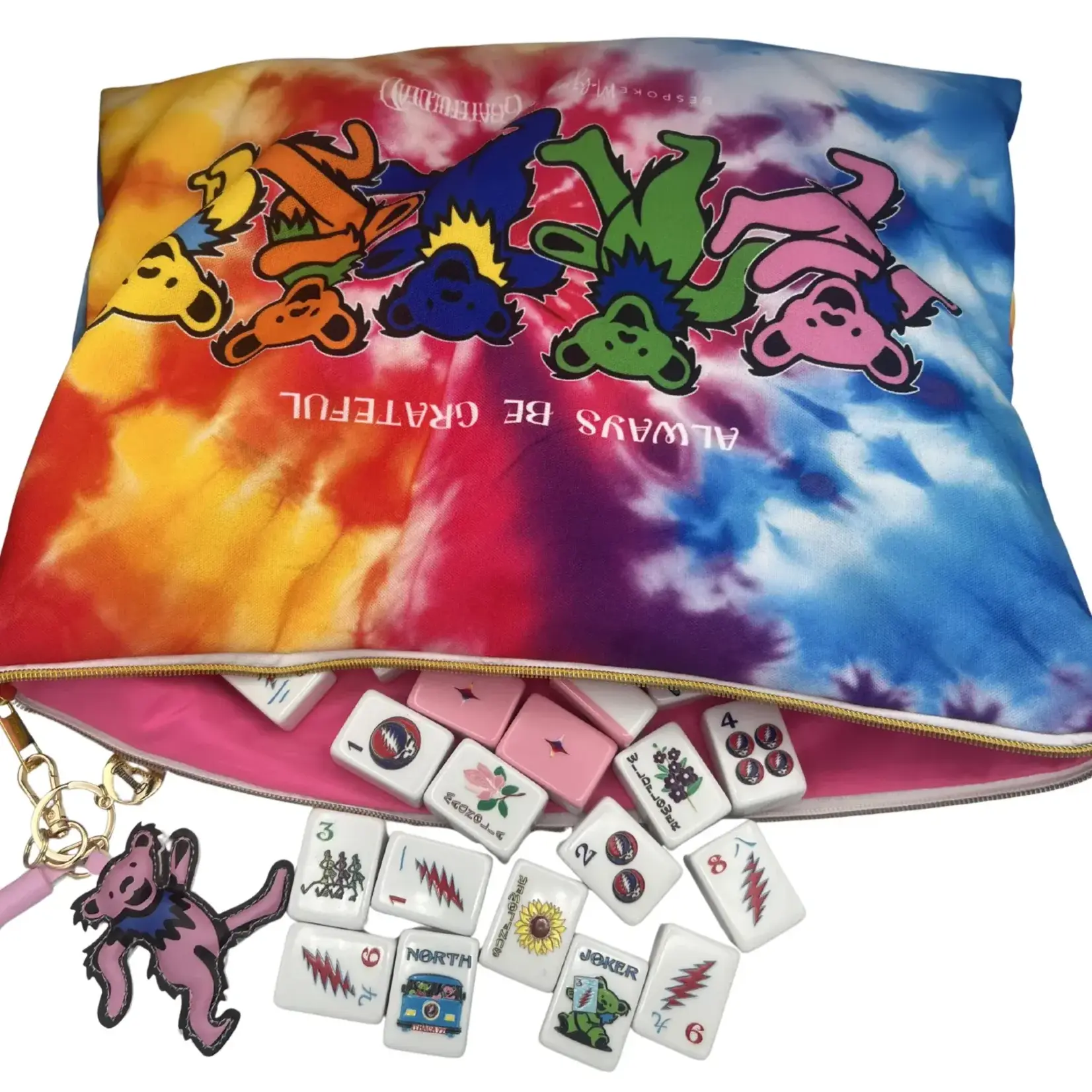 Bespoke Mahjong Grateful Dead x Bespoke Mahjong XL Mega Tiles - ROSE PINK