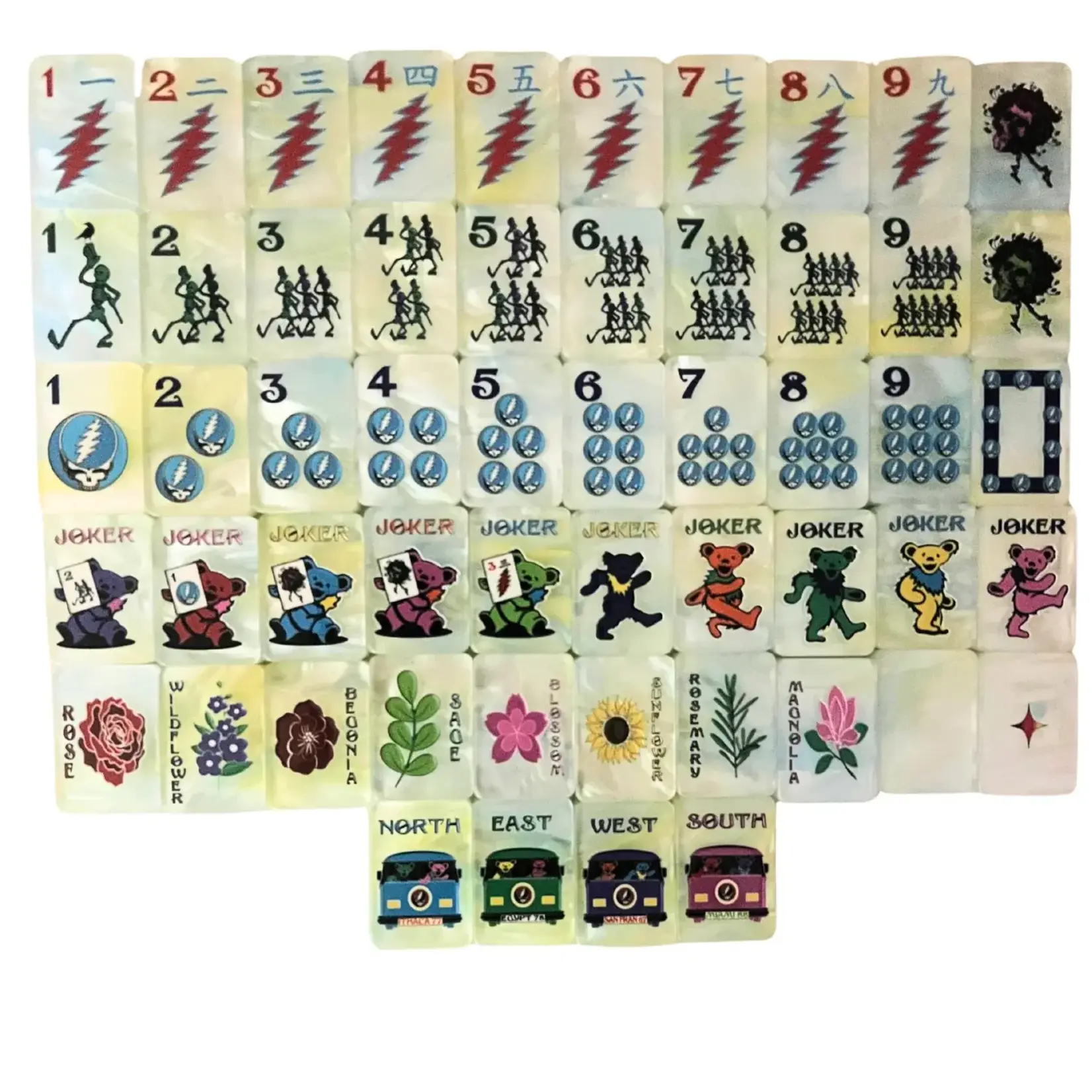Bespoke Mahjong Grateful Dead x Bespoke Mahjong - SUNSHINE DAYDREAM TIE DYE PEARL