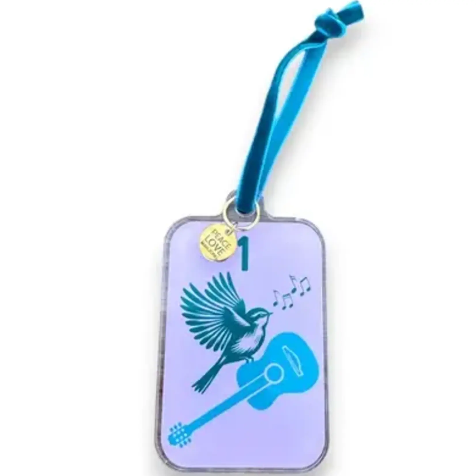Peace Love Mahjong Taylor's Tiles Bird Bam Acrylic Ornament