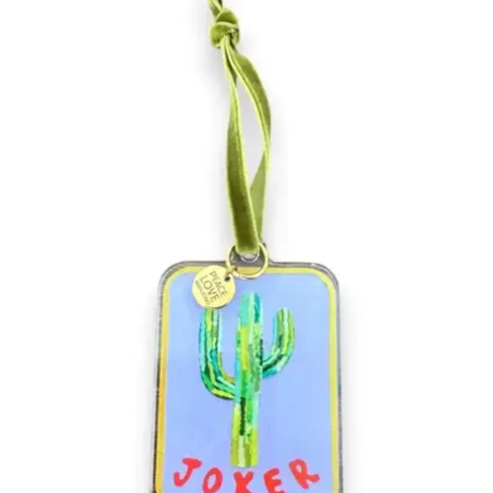 Peace Love Mahjong Saguaro Shuffle Caitlin Peters x Peace Love Mahjong Acrylic Ornament