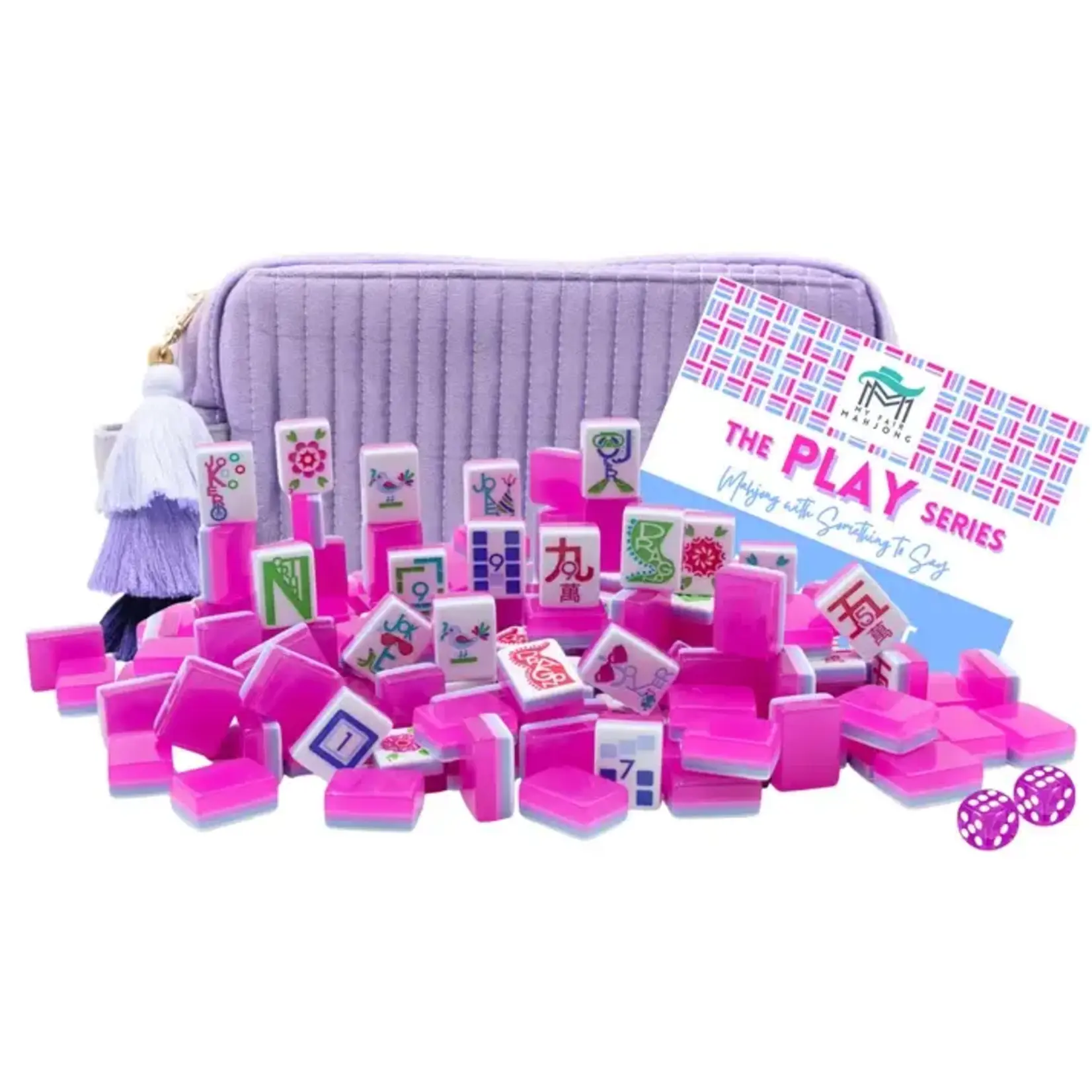 My Fair Mahjong Cotton Candy Pink Grand "The Play Series" Mahjong Tiles