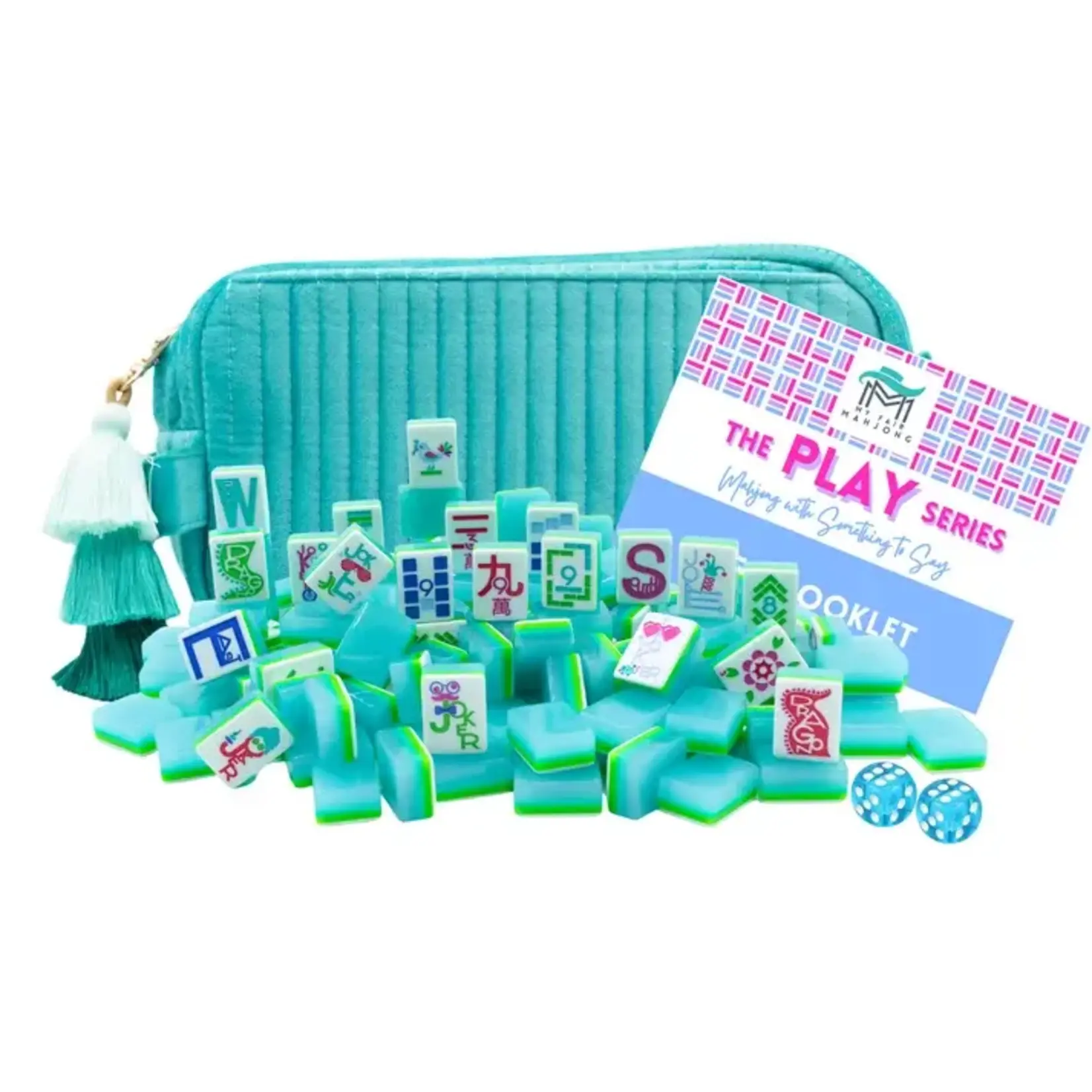 My Fair Mahjong Ocean Blue Grand "The Play Series" Mahjong Tiles