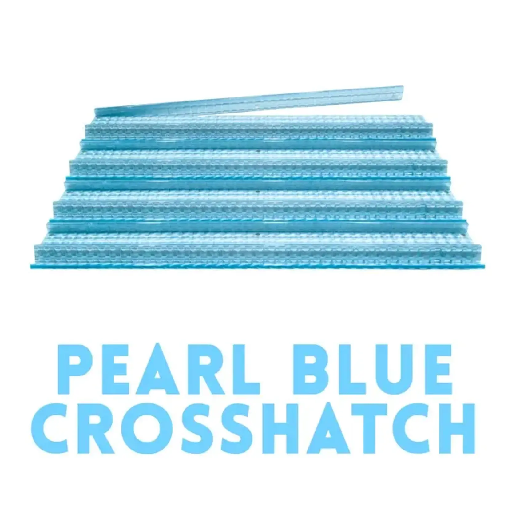 My Fair Mahjong Pearl Blue Crosshatch Premium Acrylic Mahjong Racks