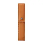 A. T. Cross Mocha Leather Magnetic Single Pen Case