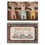 Maileg USA Triplets, Baby mice in matchbox - Checker