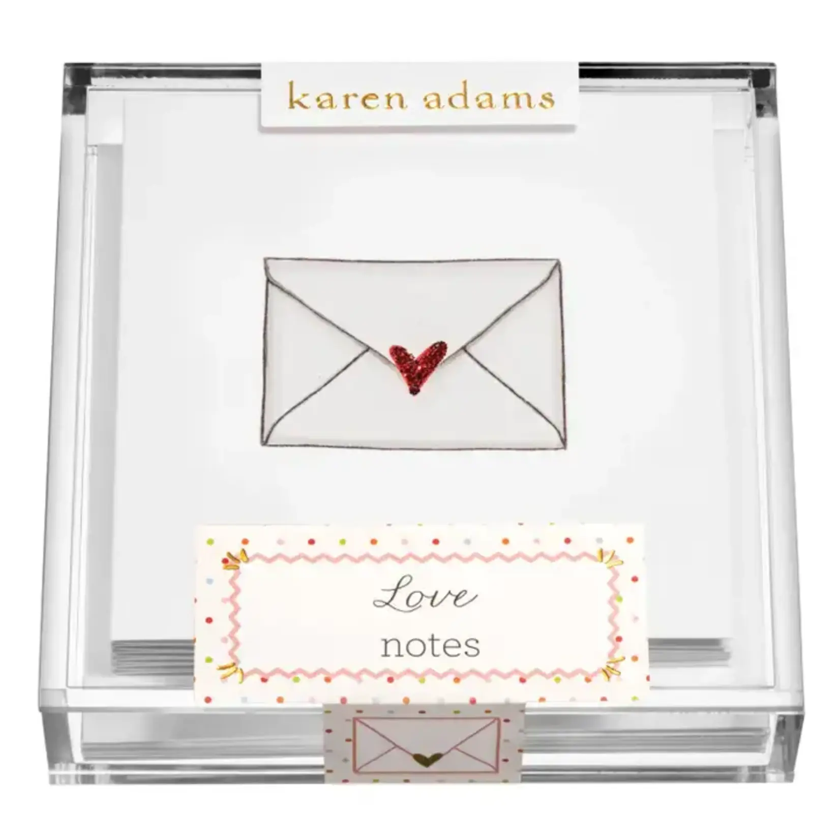 Karen Adams Designs Love Notes Gift Enclosures, 6pc