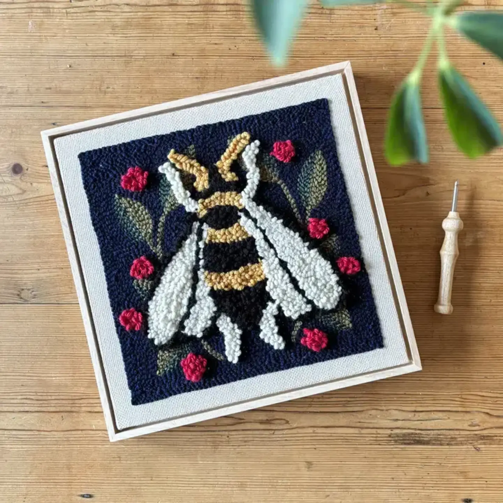 The Urban Acres Spring Bee Punch Needle Frame Kit