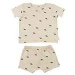 Oh Baby! Natural Mini Dinos Shorts Set